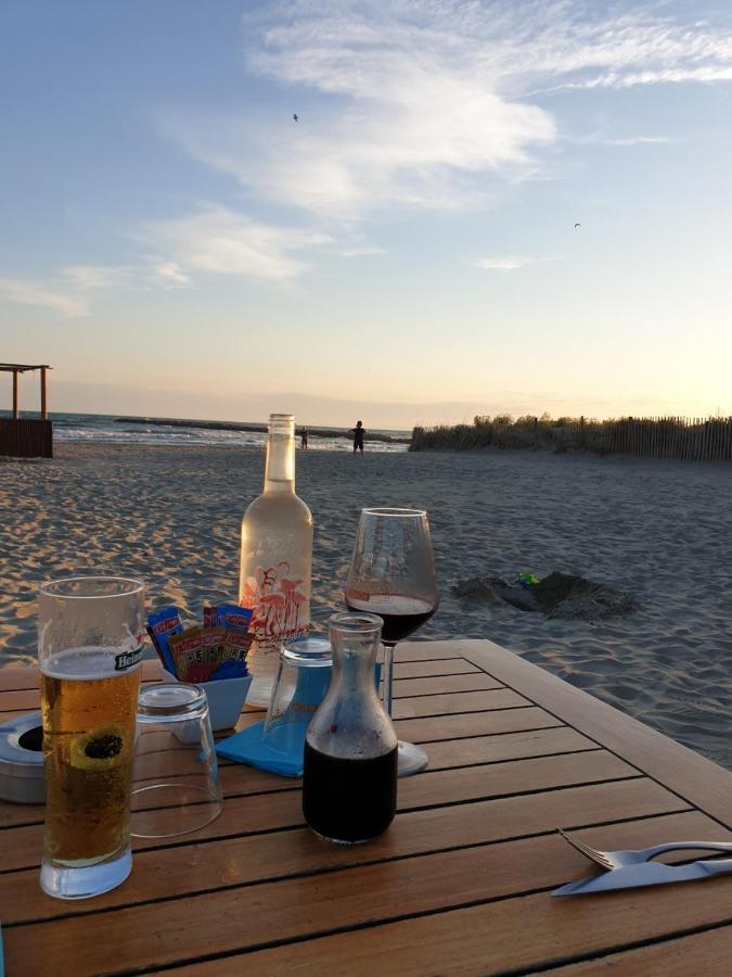 T2-3 Cabine Les Yuccas 200 M Plage Du Boucanet Rive Droite Grau Du Roi Ideal 2-4 Pers 르그로뒤후아 외부 사진